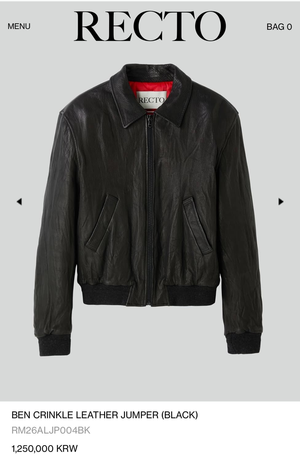 렉토 벤 크링클 자켓 L 상품이미지2