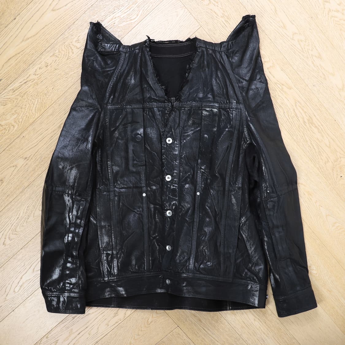 46 / Rick Owens 릭오웬스 SS24 런웨이 왁스 테크 자켓 상품이미지7