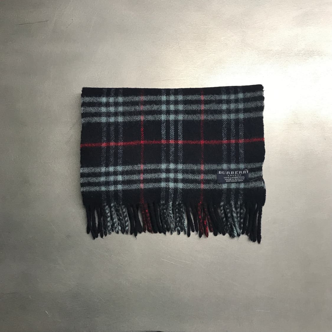 버버리 정품 램스울 머플러 네이비 상품이미지2