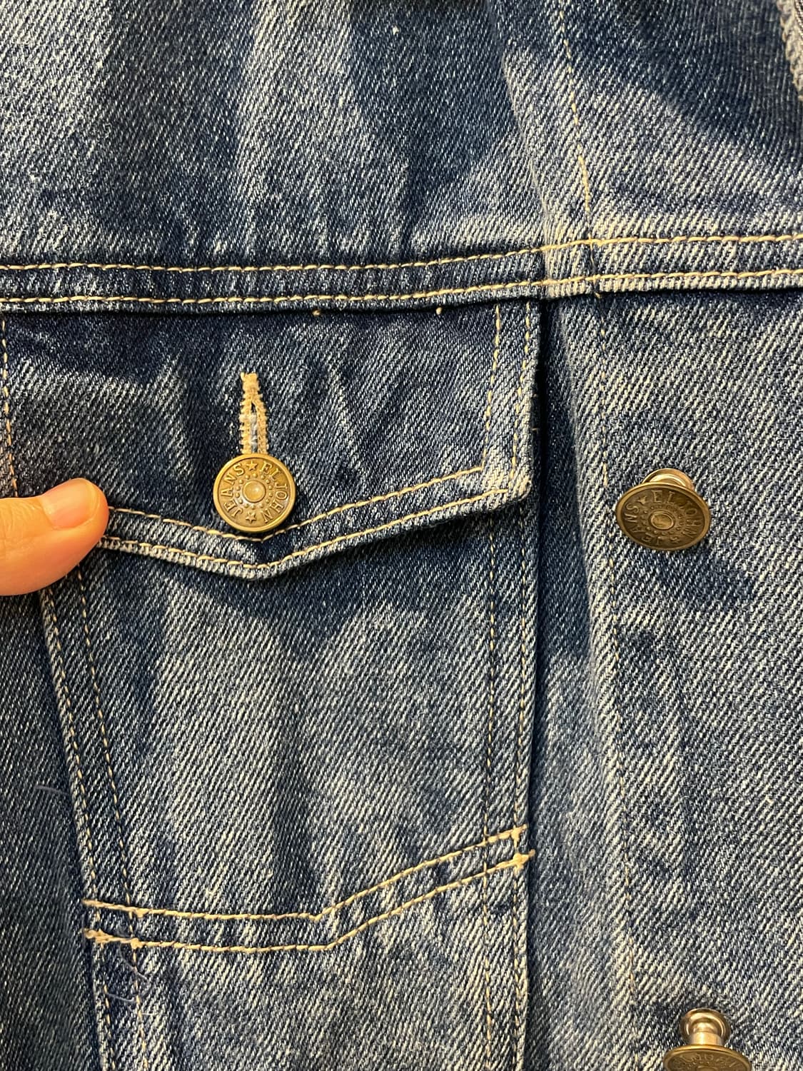 EL JOHN 엘존 빈티지 청자켓 상품이미지3