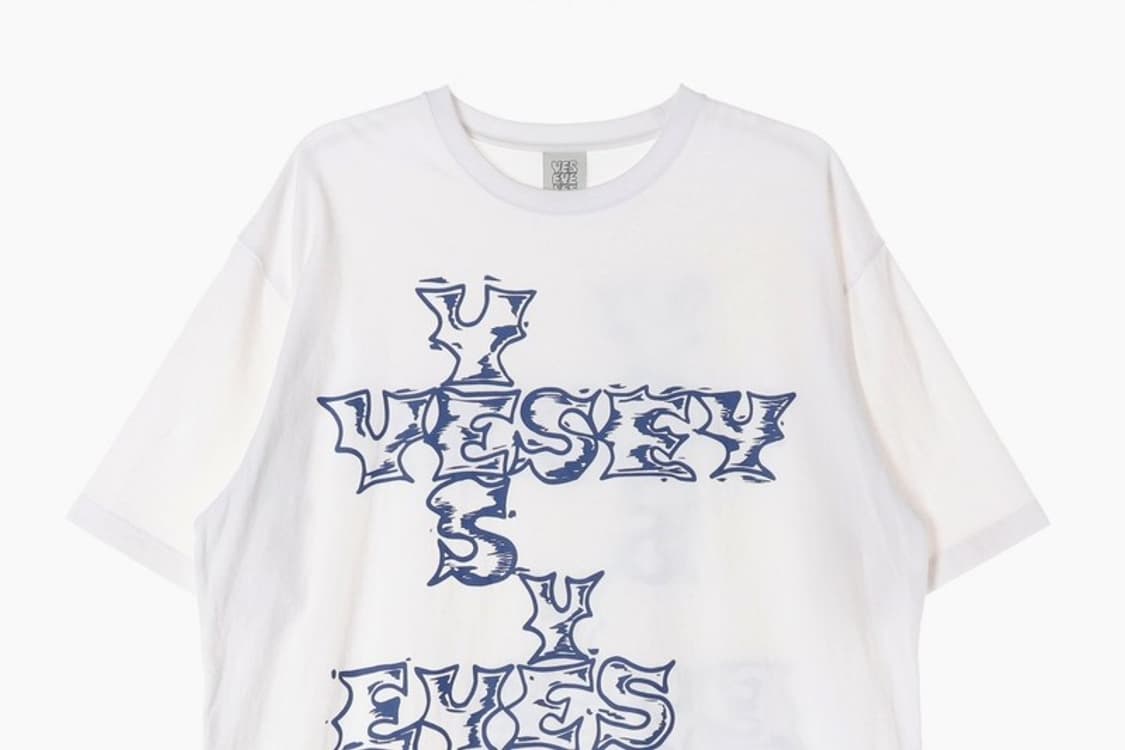 YESEYESEE 타이포 그래픽 화이트 반팔 XL 상품이미지3