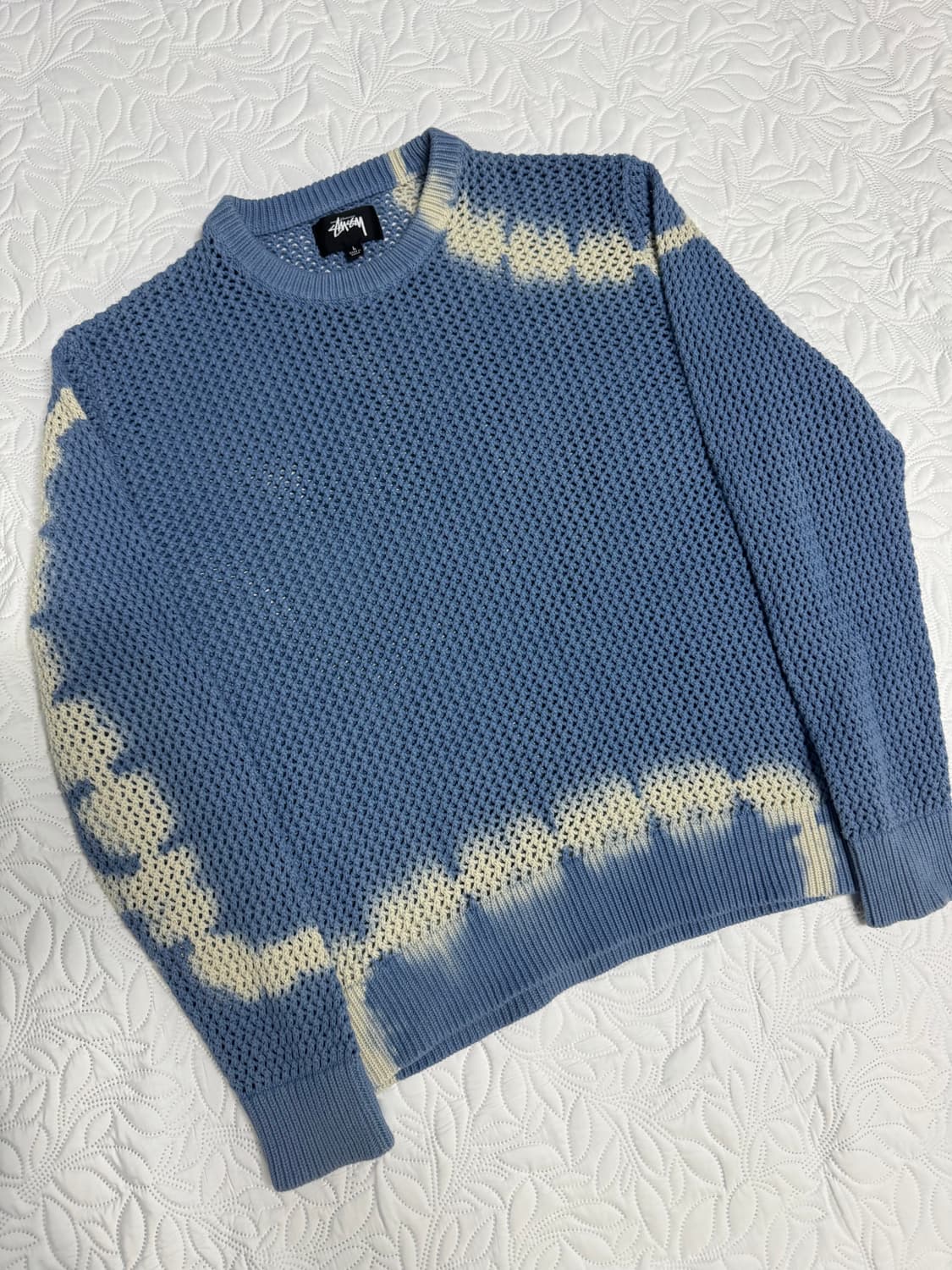 스투시 / 피그먼트 다이 루즈게이지 스웨터 타이다이 블루 / L 상품이미지2