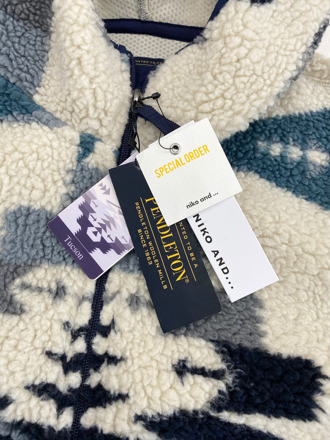 펜들턴 네이티브 페턴 보아 플리스 자켓 상품이미지4