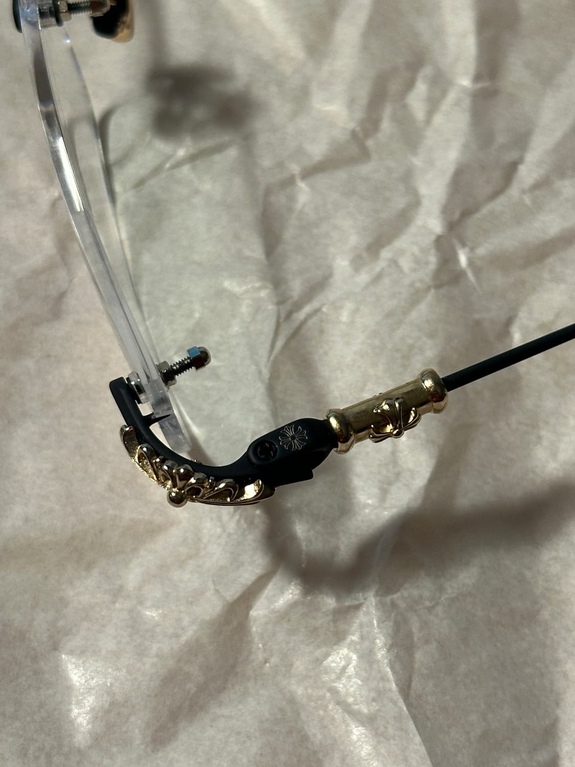 크롬하츠 안경 필스3 매트 블랙 골드 상품이미지5