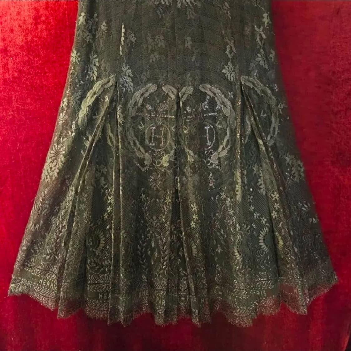 에르메스 시그니쳐로고 시스루 롱 스커트 상품이미지2