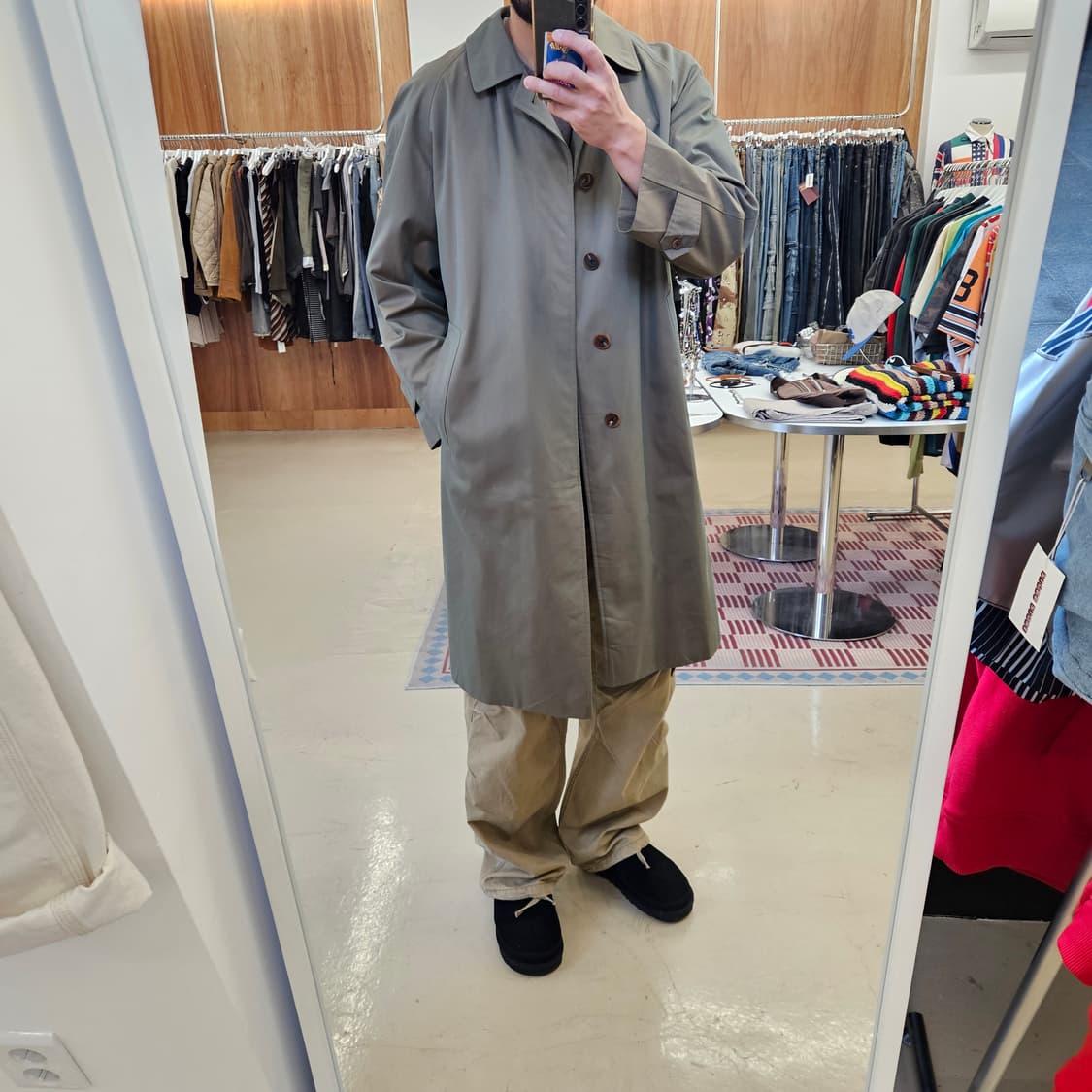 90's BURBERRY 빈티지 버버리 트렌치코트 싱글코트 L~XL 상품이미지7