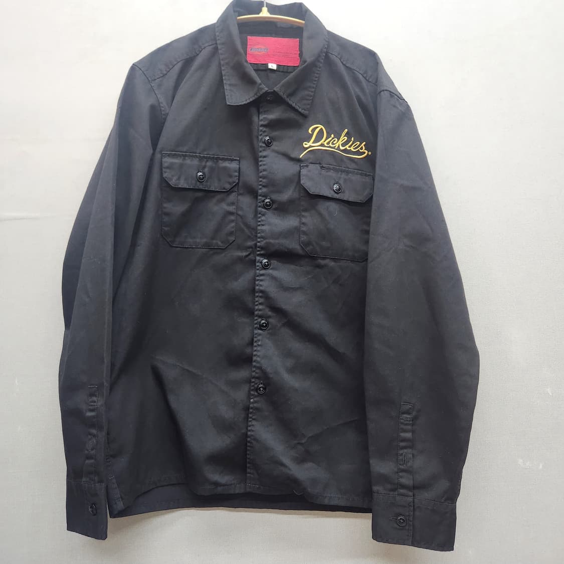 디키즈 금장 자수 블랙 워크 셔츠 L(M~L) 상품이미지1