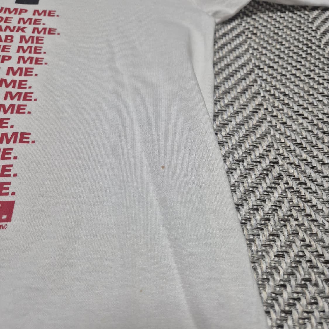 90s 나이키 패러디 "Just do me" 싱글스티치 티셔츠 (M)
 상품이미지7