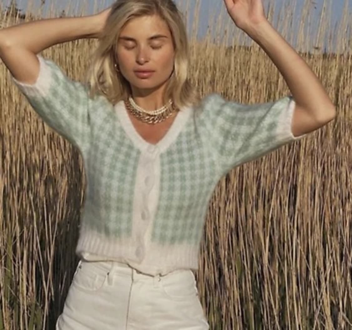 루즈 Rouje 세이지 로니 가디건 민트 사이즈 42 상품이미지10