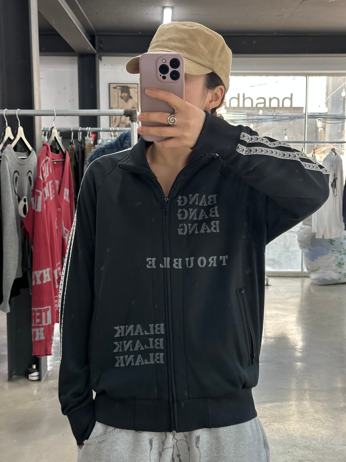 히스테릭글래머 레터링 트랙 져지 상품이미지1