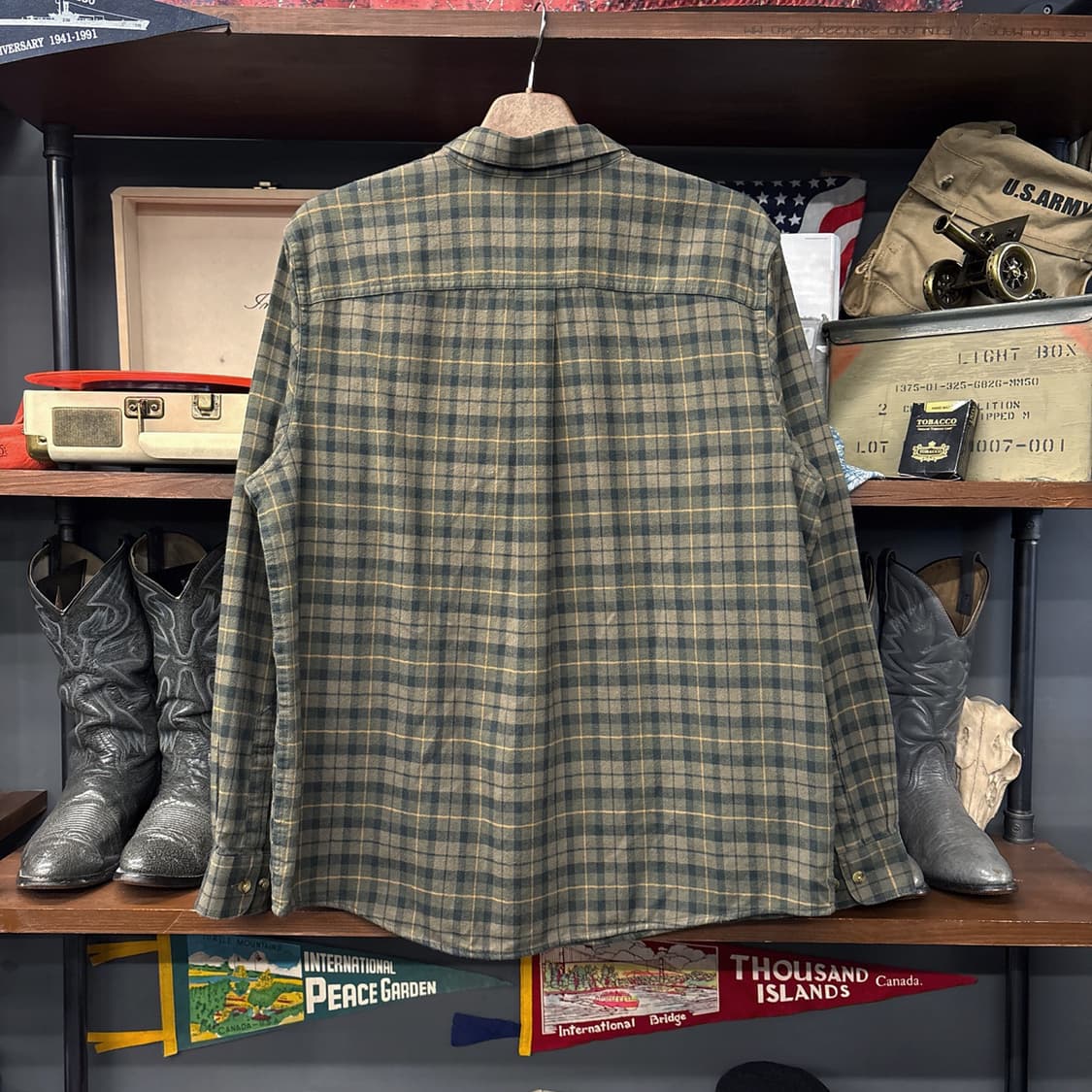 엘엘빈 윈도우 타탄체크 플란넬 버튼다운 워크셔츠 N1081 상품이미지2