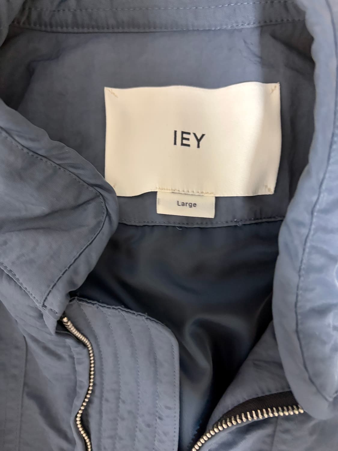 이에이 와이어 컬러 오버사이즈 점퍼 패딩 자켓 블루 L 상품이미지4