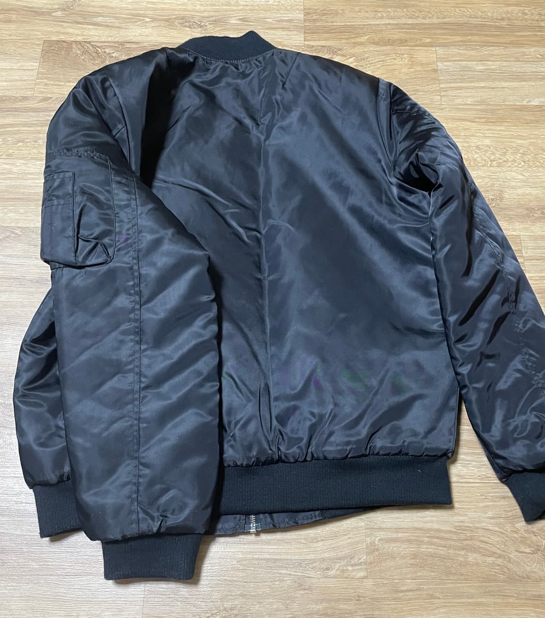 [미시착 새상품] 덕다이브(DUCKDIVE) MA-1 항공 점퍼 블랙 - 상품이미지5