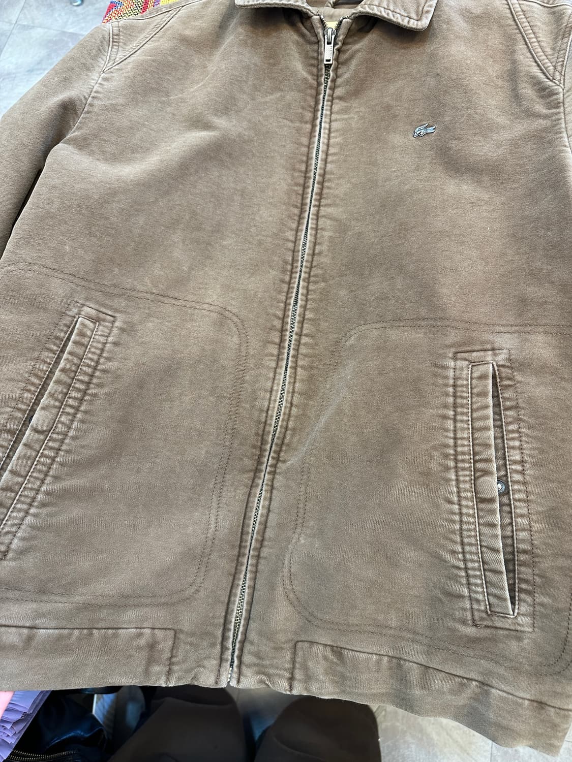 100) 라코스테 브라운 빈티지 누빔 자켓 상품이미지5