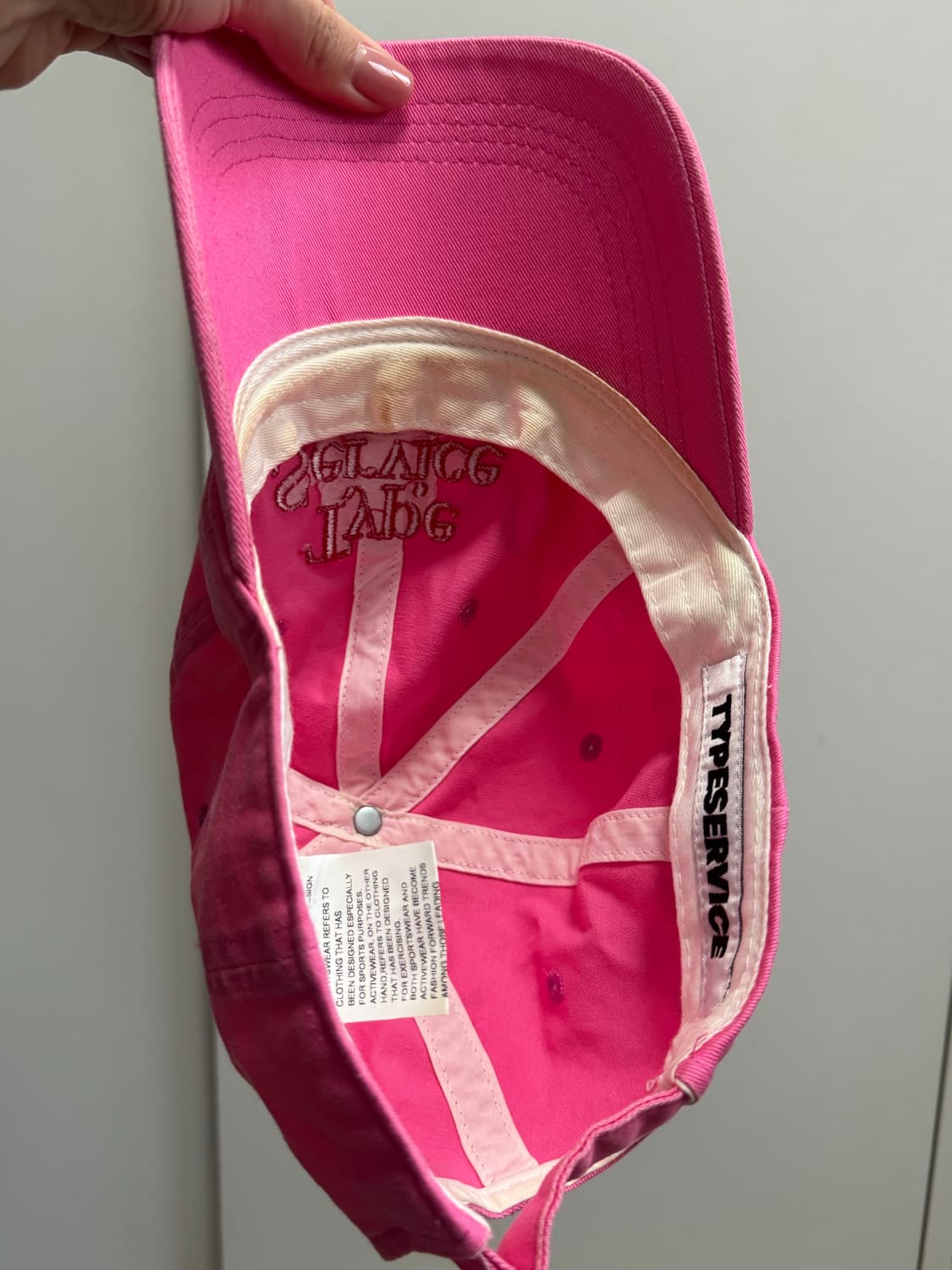 타입서비스 웹 캡 핑크 상품이미지3