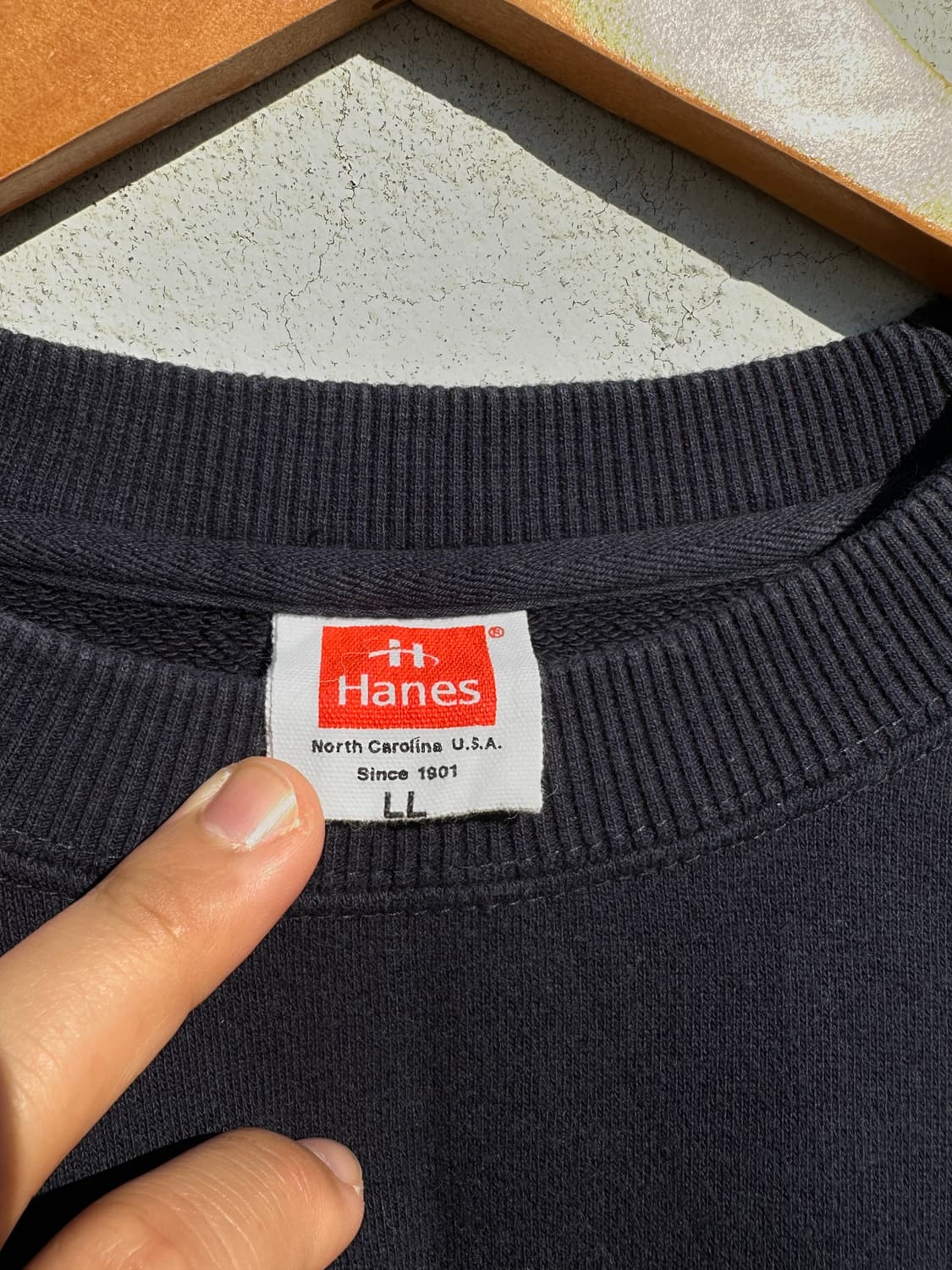 [XL] HANES 헤인즈 로고 맨투맨 스웻셔츠 상품이미지3