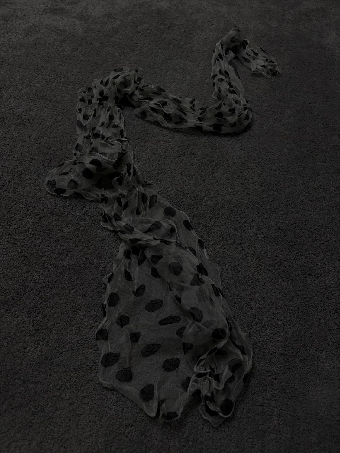 Vintage v-kei punk mood dot scarfo 상품이미지1