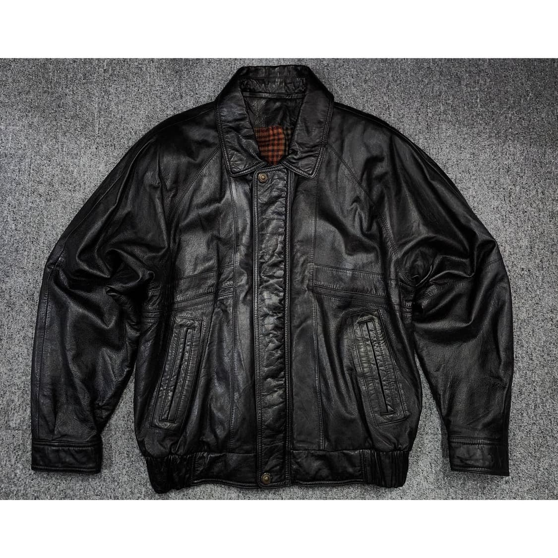 빈티지 양가죽 램스킨 집업 봄버 가죽자켓 레더자켓 105 상품이미지1