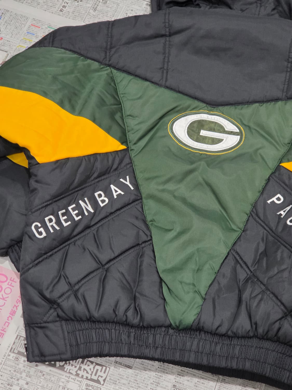 90's PRO PLAYER 그린베이패커스 하프집업 M 상품이미지8