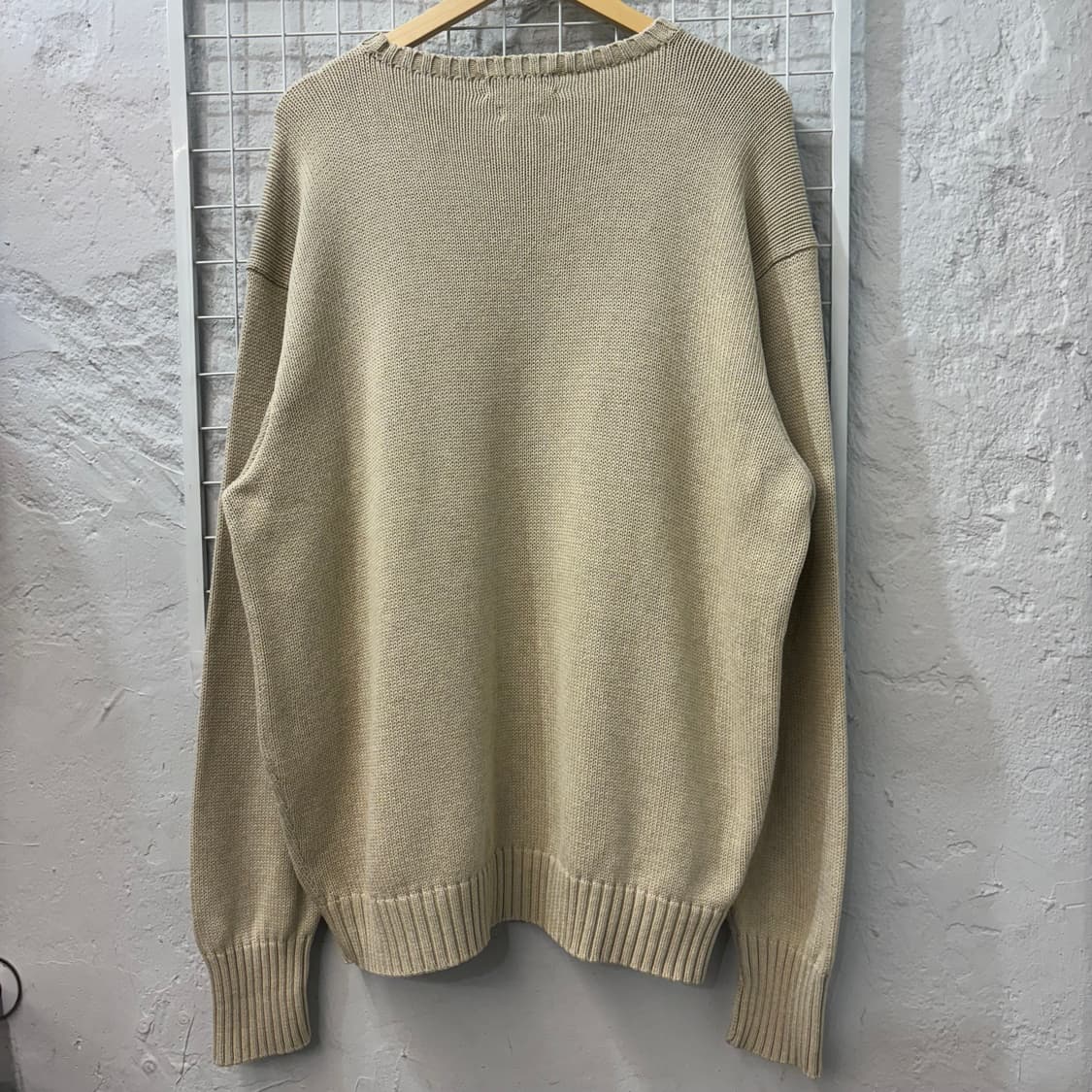 폴로 랄프 로렌 베이지 라운드 니트 3XL 상품이미지2