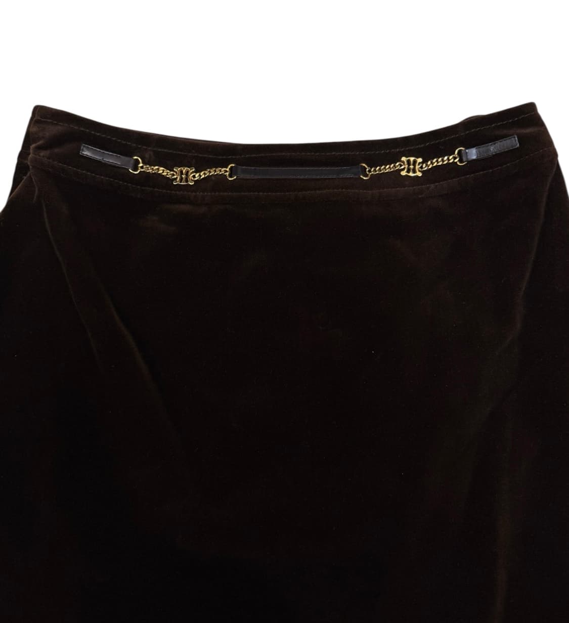 올드 셀린느 90s 벨벳 스커트 상품이미지5