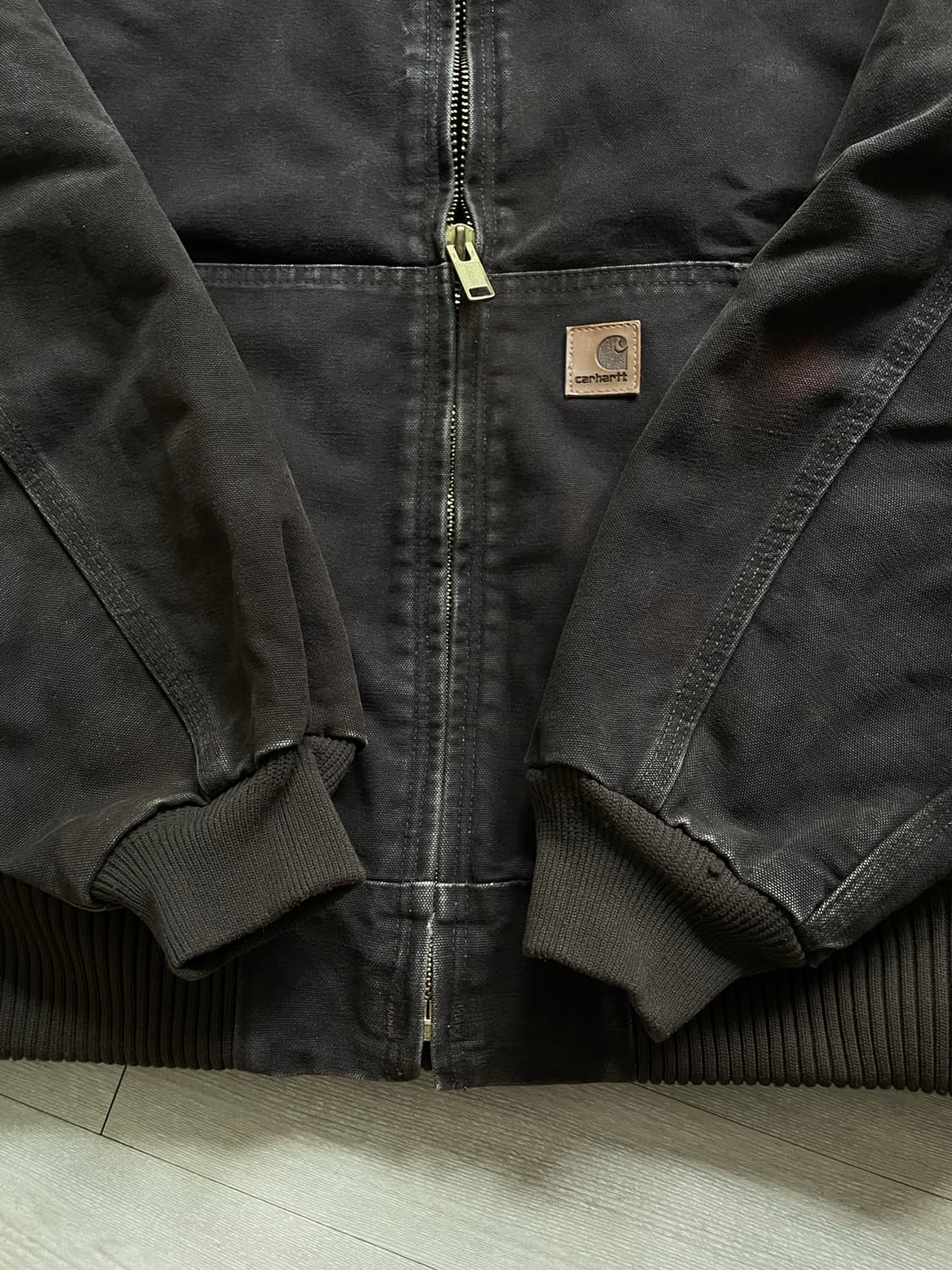 칼하트 j130 DKB 다크 브라운 액티브 자켓 샌드스톤 상품이미지7