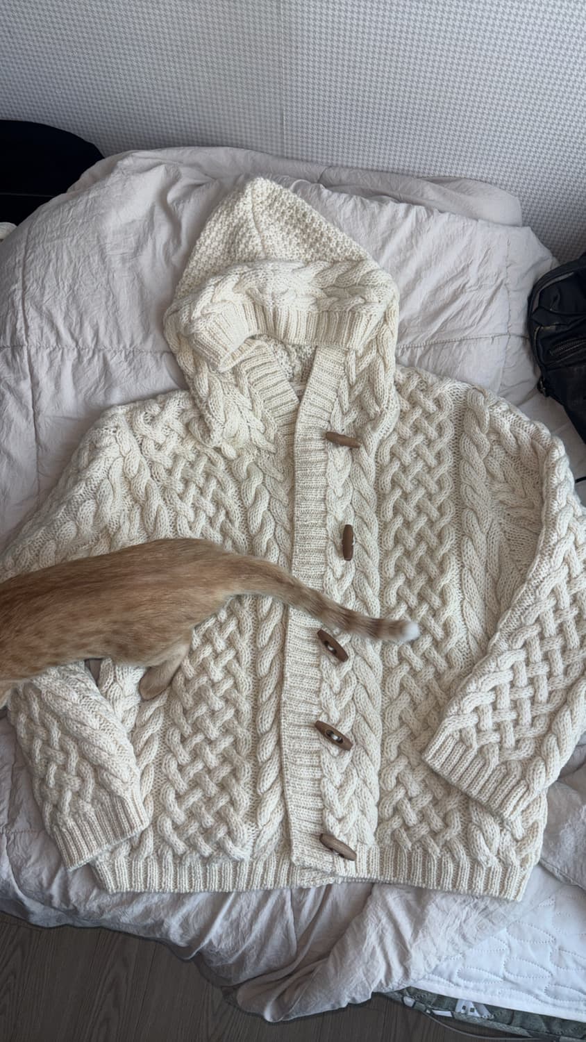 모리걸 떡볶이니트후드집업 상품이미지2