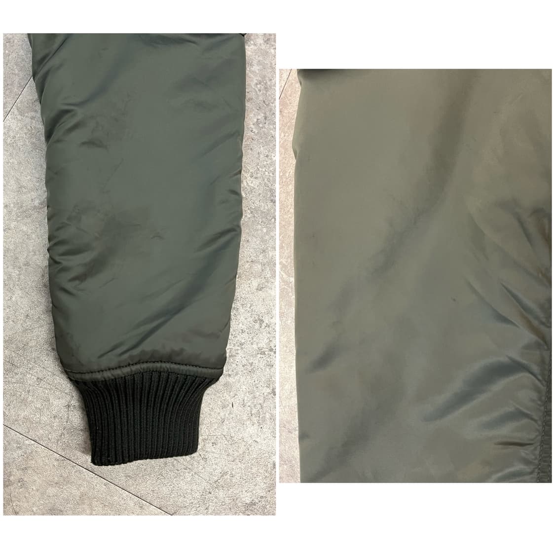 알파인더스트리 후드 ma1 항공점퍼 카키 M #csz1761  상품이미지9