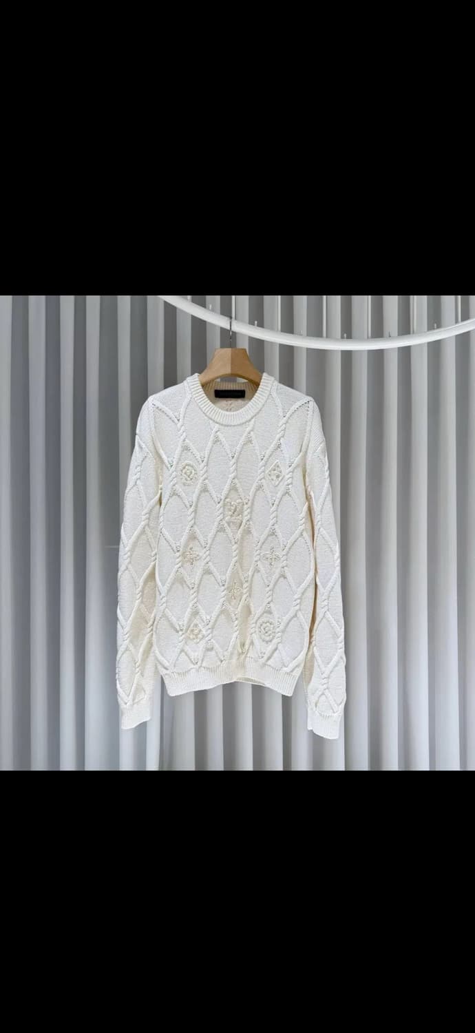 XL / 루이비통 엠벨리시드 케이블 울 블렌드 니트 / 25년형 상품이미지1