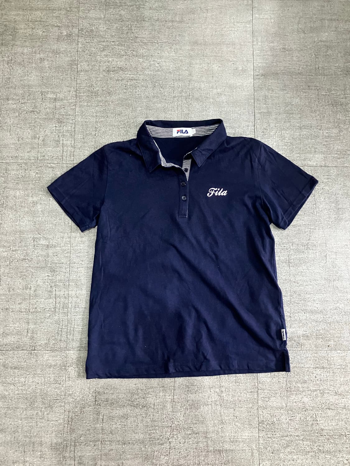 Fila 휠라 가슴로고 반팔카라티셔츠 상품이미지1