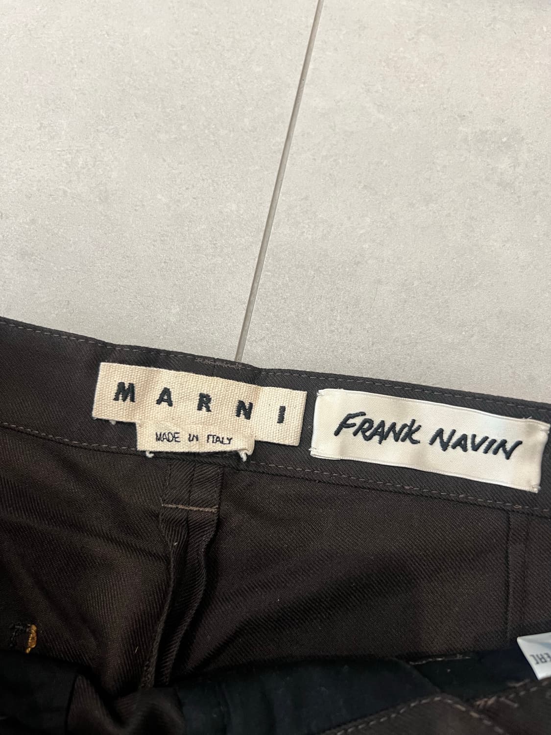 마르니 x 프랭크 나빈 키 프린트 팬츠 브라운 50 상품이미지4