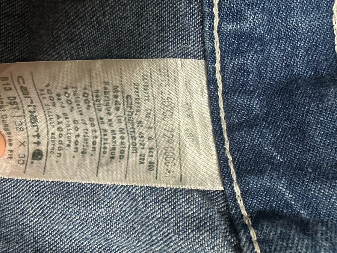 칼하트 카펜터 데님 팬츠  상품이미지4