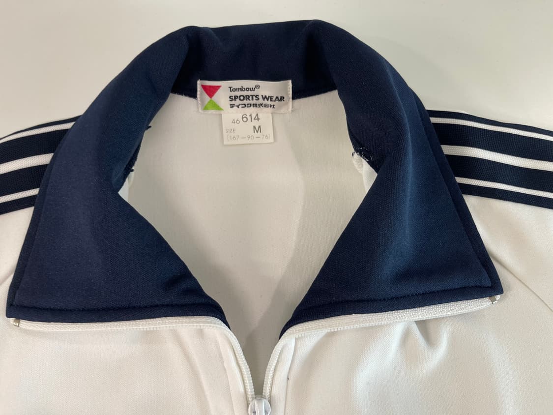 톤보 스포츠 90s 올드 트랙탑 져지 자켓 1990 화이트 상품이미지2