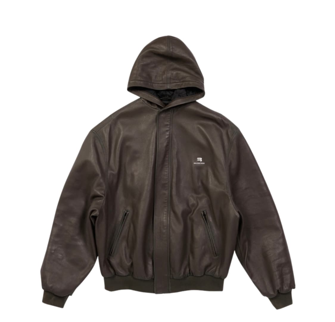 [44] 발렌시아가 스포티비 택시 블루종 후드 브라운 상품이미지1