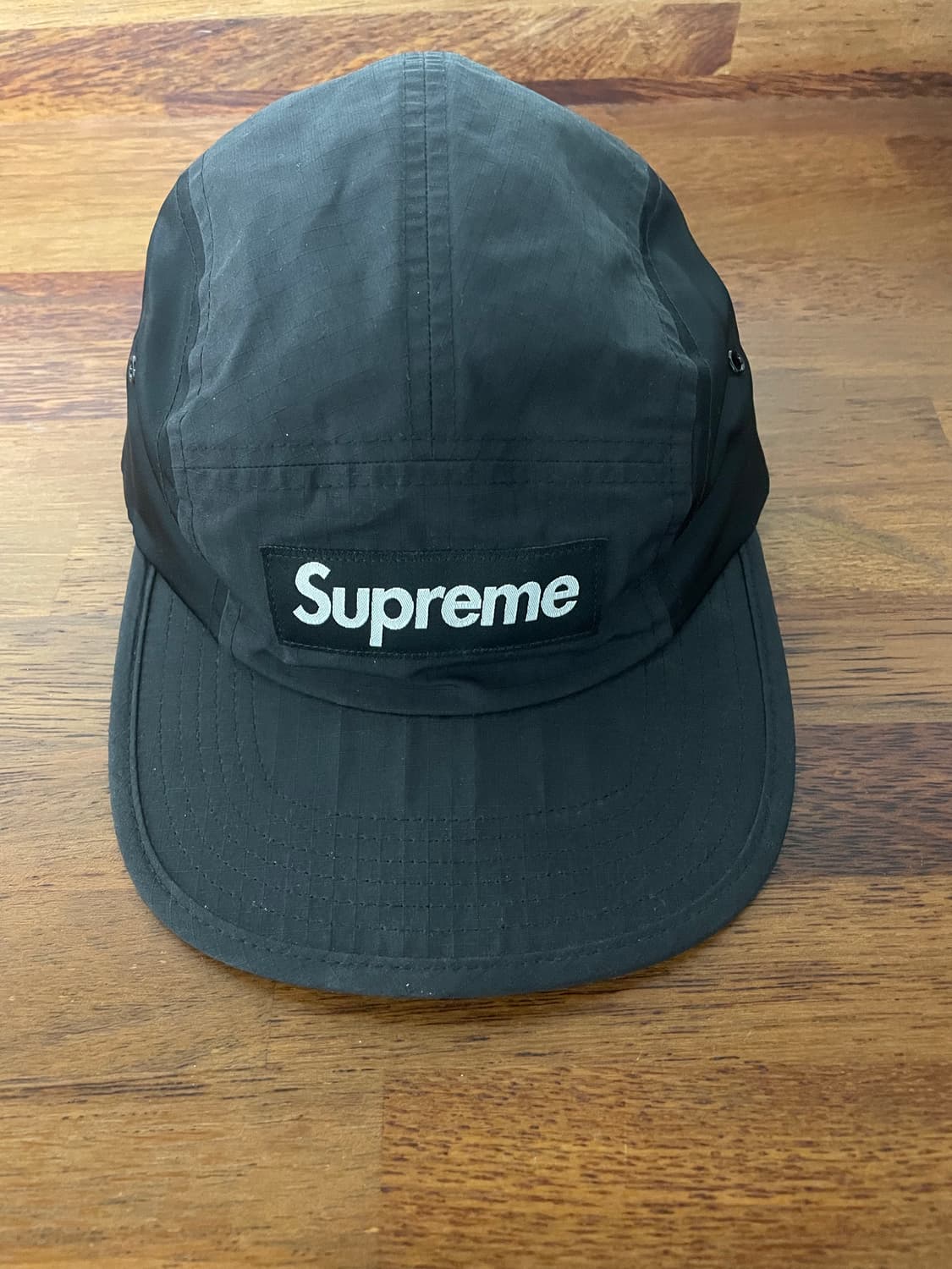 슈프림 왁스드 립스탑 캠프캡 블랙-24FW 상품이미지1