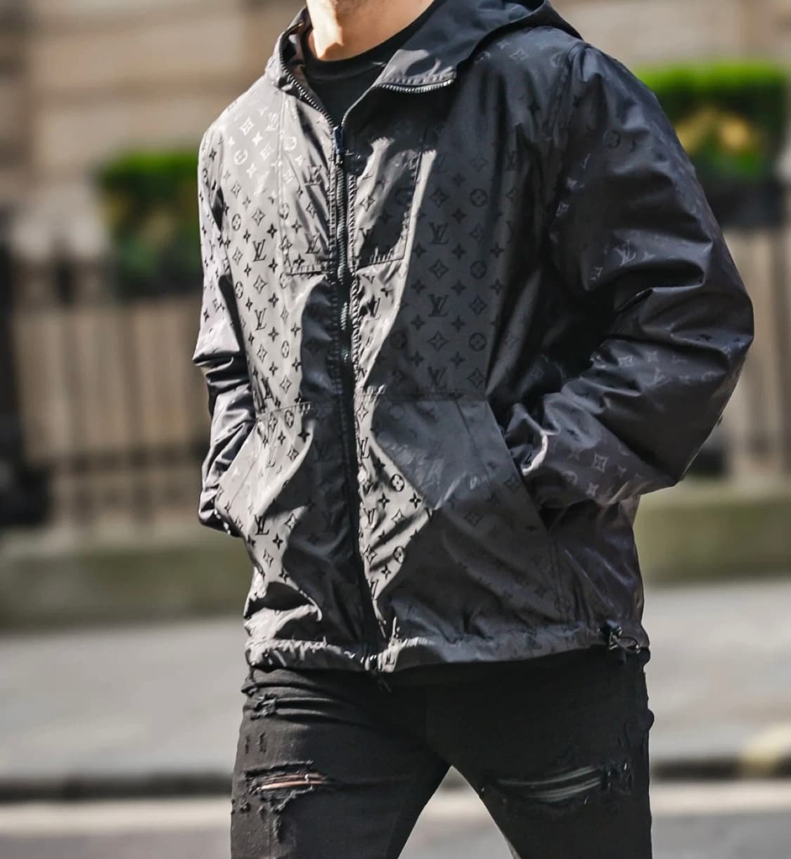 루이비통 리버서블 모노그램 윈드브레이커 자켓 48 백화점택 상품이미지9