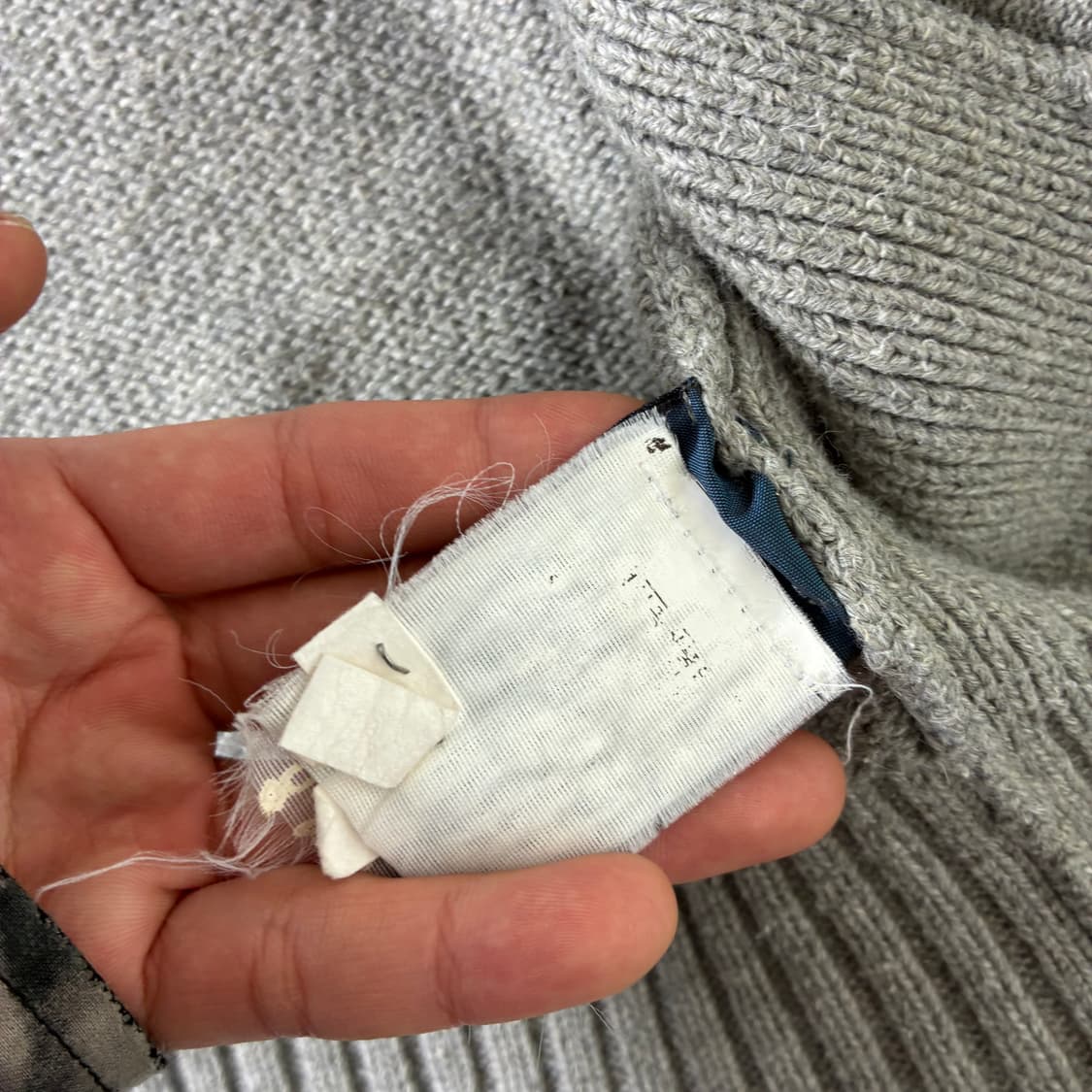 Polo  폴로 랄프로렌 자수 코튼 그레이 투웨이 니트 집업  상품이미지6