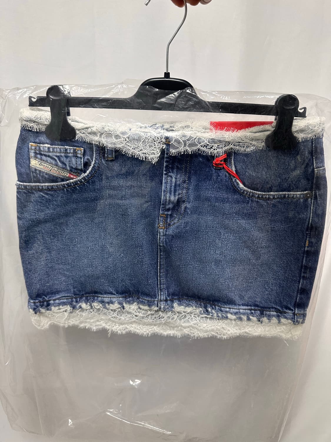 디젤 레이스 데님 스커트 새상품 상품이미지3