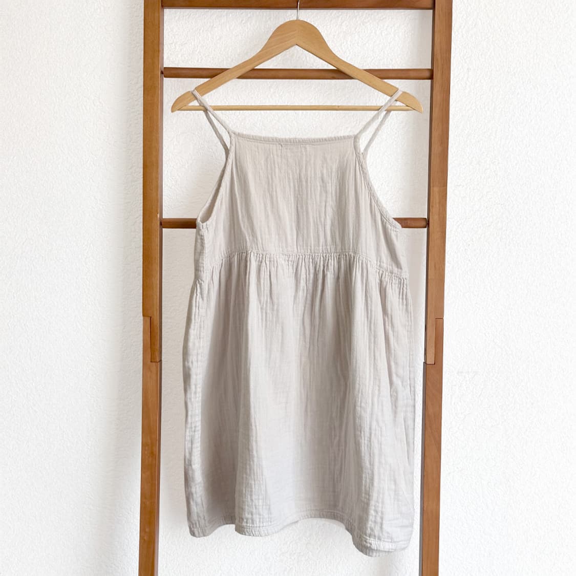 내추럴 베이지 코튼 슬립 원피스 상품이미지6