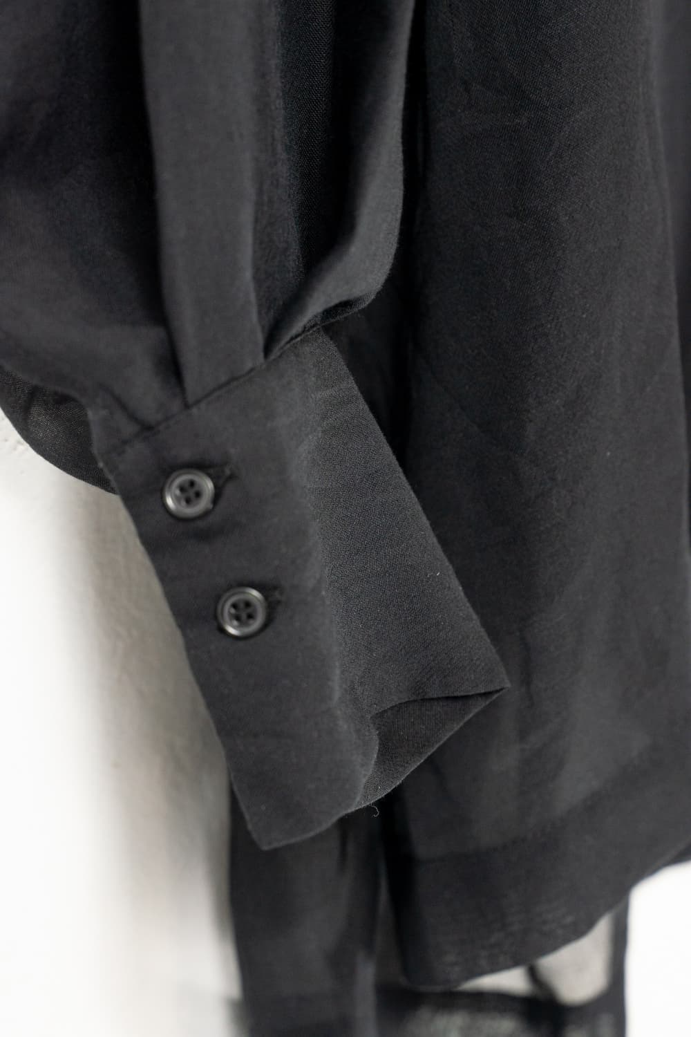 Black see-through shirt 상품이미지5