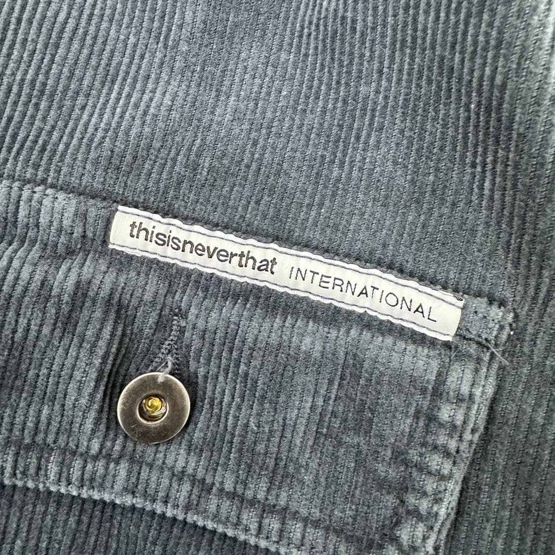 M(105) 디스이즈네버댓 디네댓 코듀로이 워시드 집업 자켓  상품이미지6