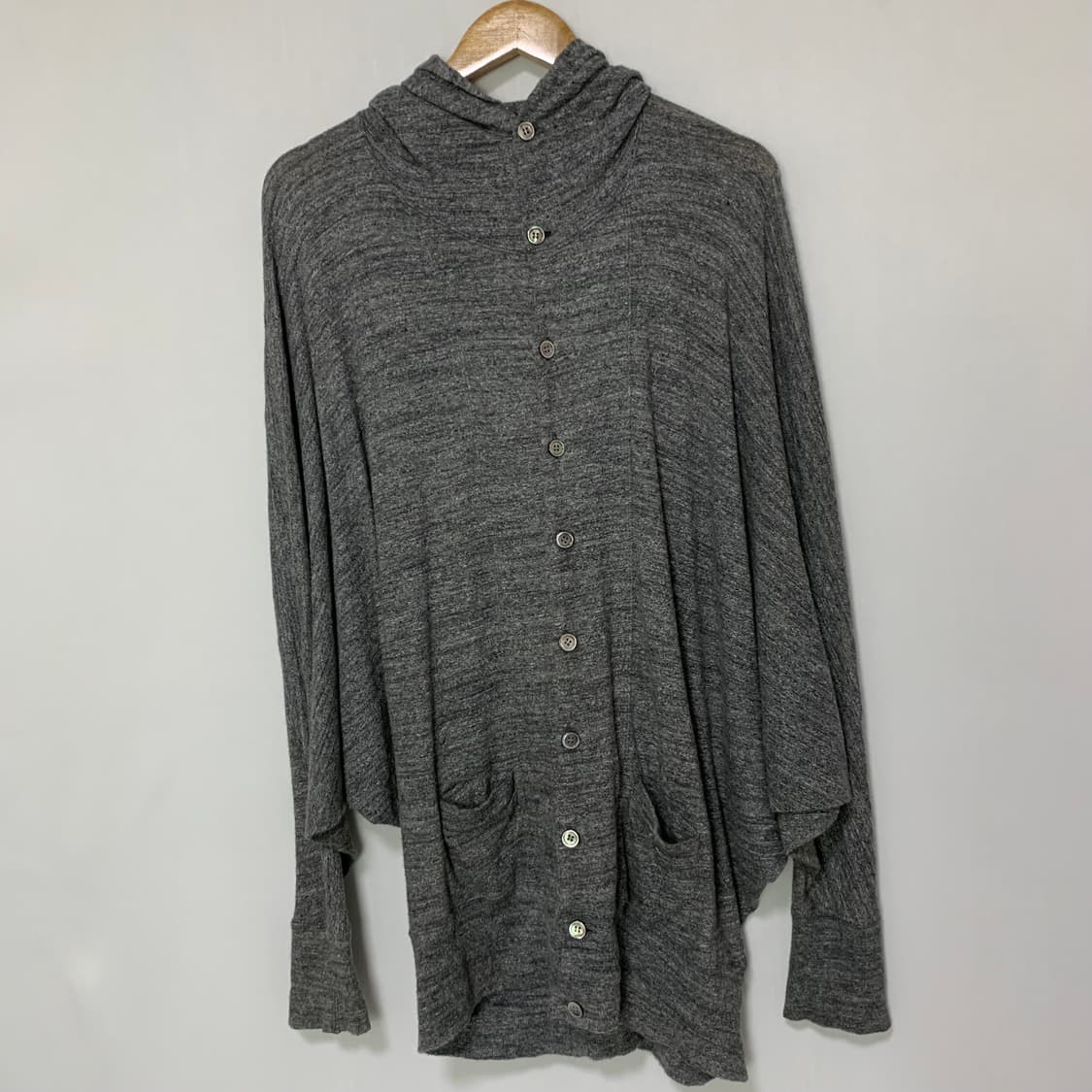 Zucca 일본 빈티지 그레이 루즈핏 후드 가디건 M 상품이미지2