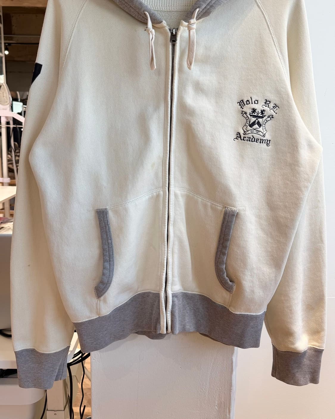 폴로 스포츠 크림 자수 후드집업  상품이미지6
