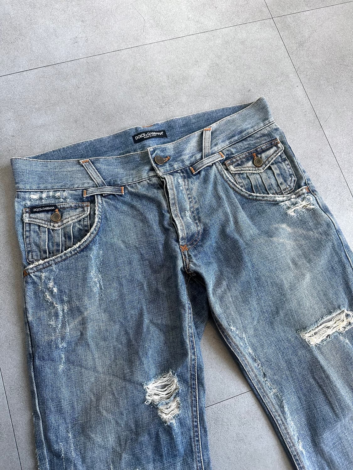 돌체앤가바나 00s 디스트로이드 포켓 데님팬츠 상품이미지6