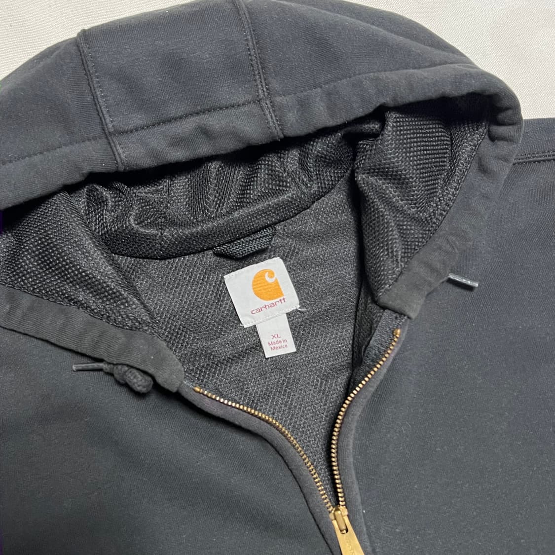 XL 칼하트 챠콜 써멀 후드 집업 상품이미지4