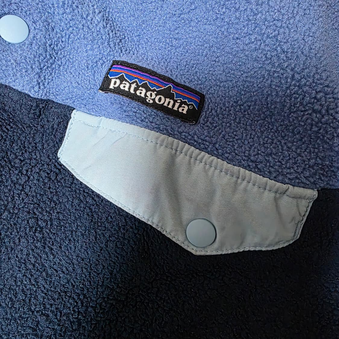 [L] 빈티지 파타고니아 신칠라 플리스 스냅 풀오버 마린블루 상품이미지4