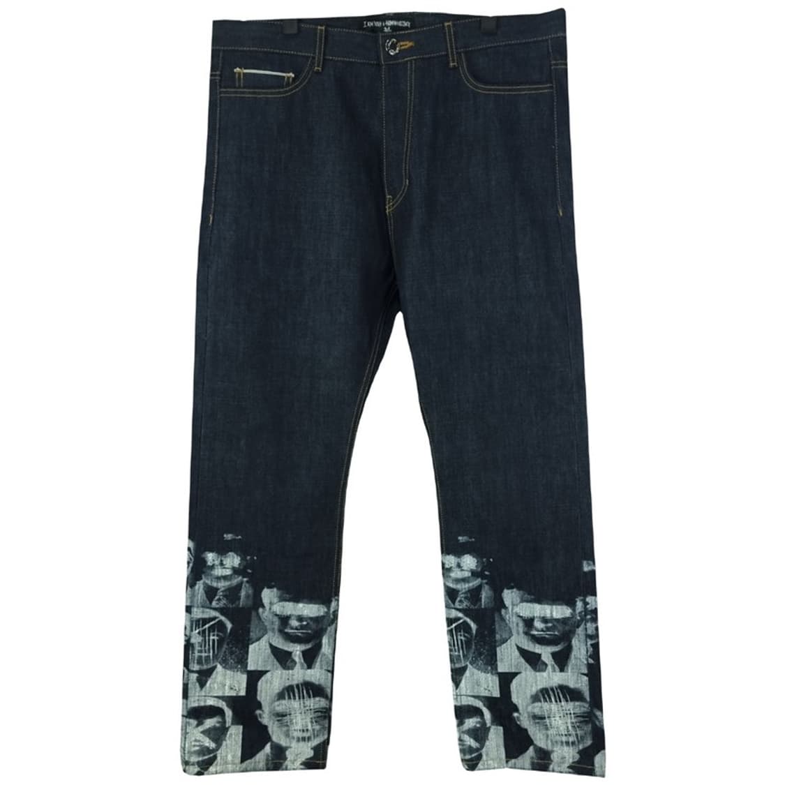 [아임낫어휴먼비잉] 펑크 그래픽 프린팅 데님 팬츠 청바지 M18758 상품이미지2