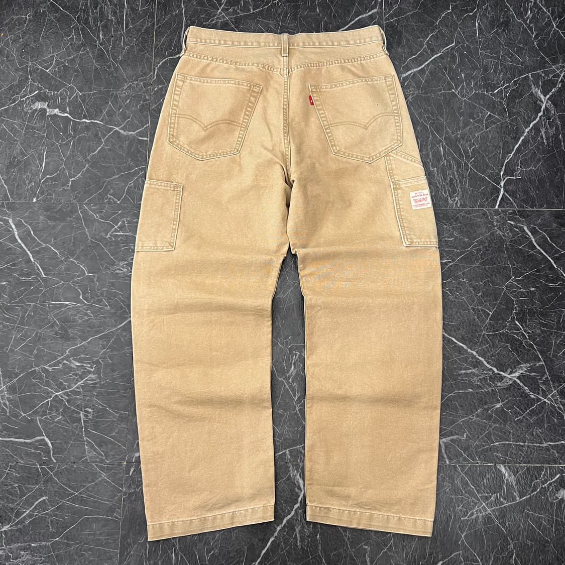 리바이스 더블니 카펜터 데님 워크 팬츠 베이지 상품이미지5