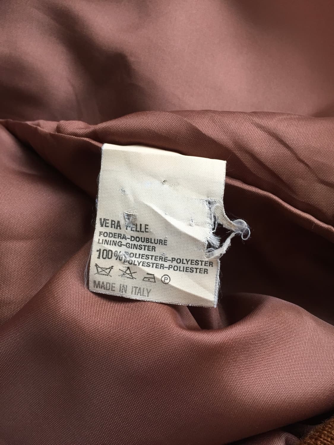 90‘s 이태리 메이드 a1 고트레더 자켓 상품이미지10