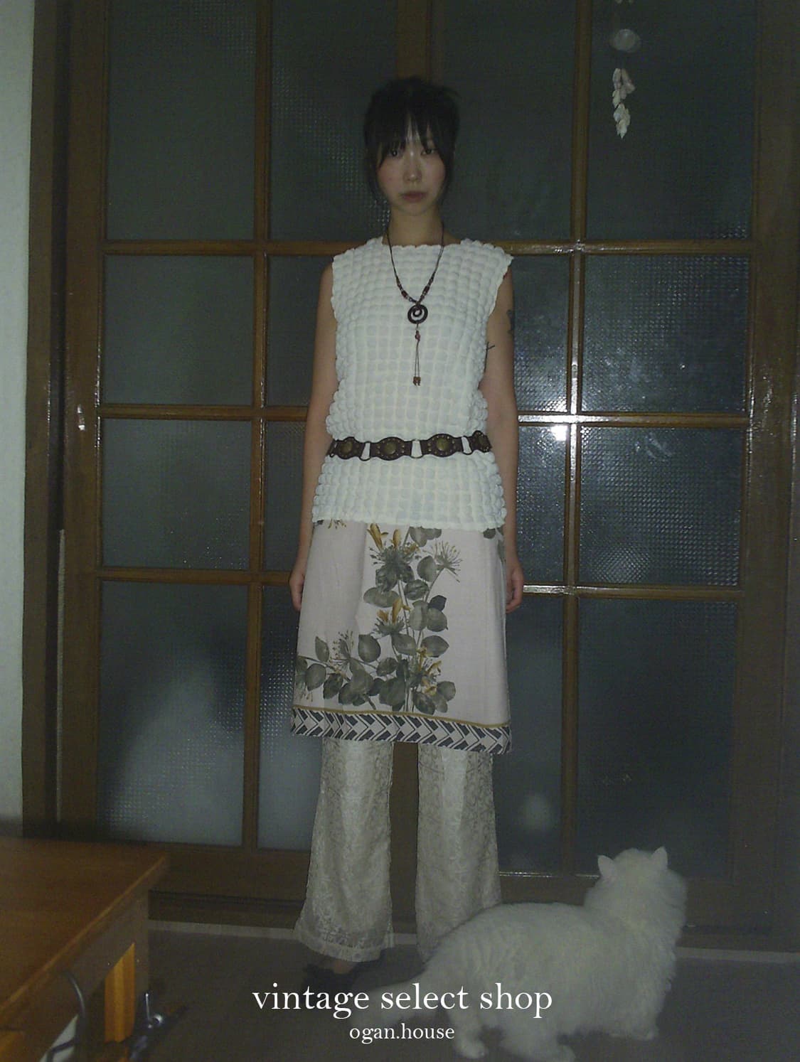vintage bubble sleeveless top 상품이미지3